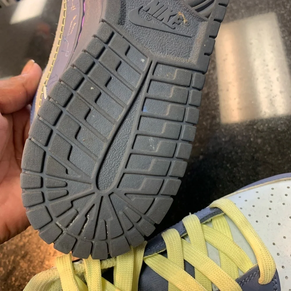 Nike Blue and Yellow Retro Sneakers Halloween 2023